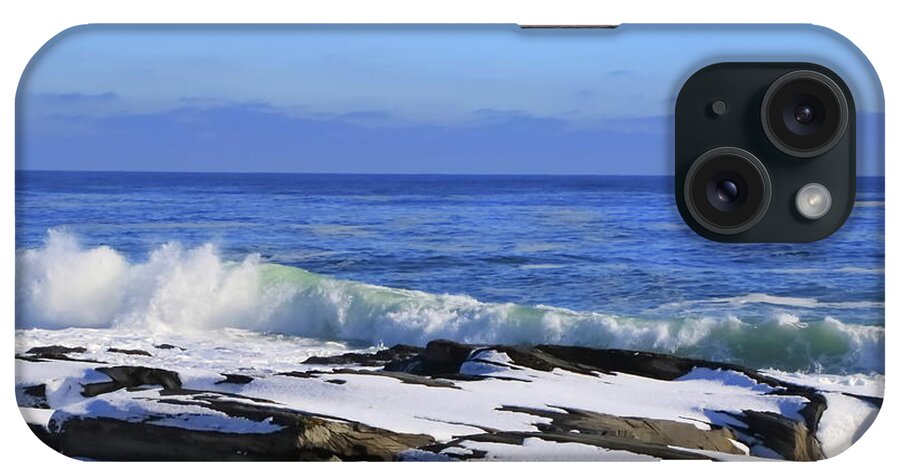 Waves iPhone Case featuring the photograph Wild Winter Waves by Elizabeth Dow