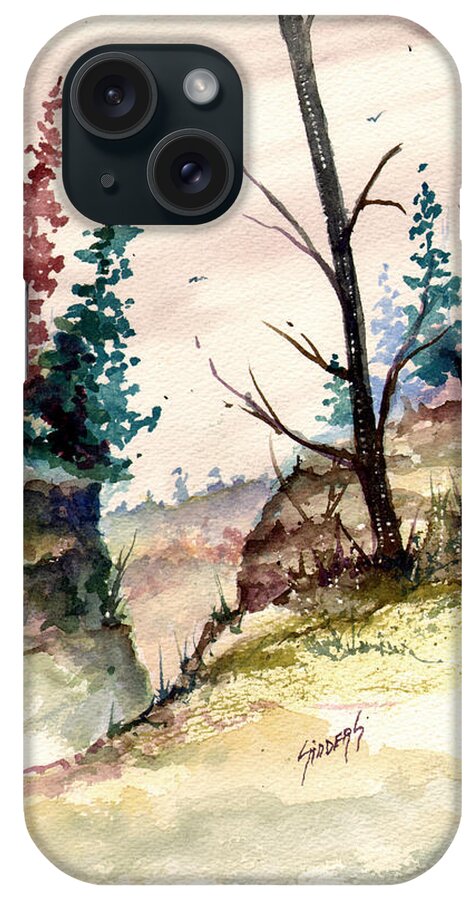 Woods iPhone Case featuring the painting Wilderness II by Sam Sidders