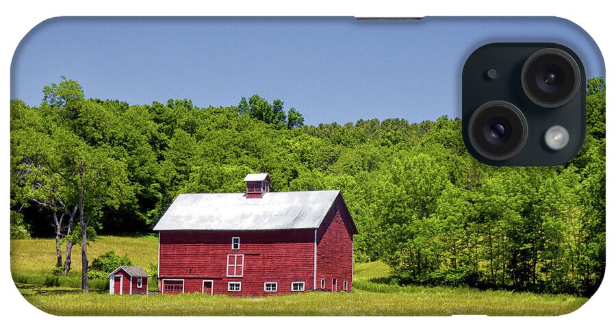 Barn iPhone Case featuring the photograph Wildflowers Barn by Rod Best