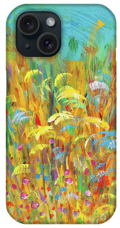 Wildflowers iPhone Case featuring the painting Wildflowers by Bjorn Sjogren