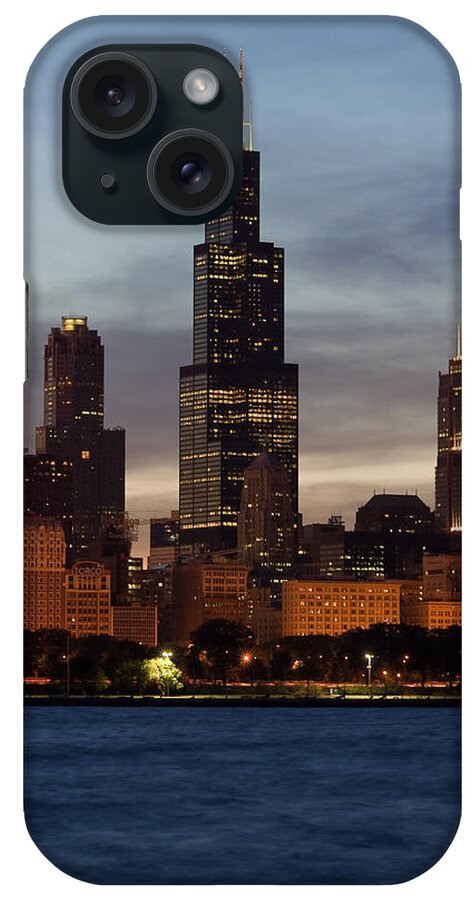 3scape Photos iPhone Case featuring the photograph Willis Tower at Dusk aka Sears Tower by Adam Romanowicz