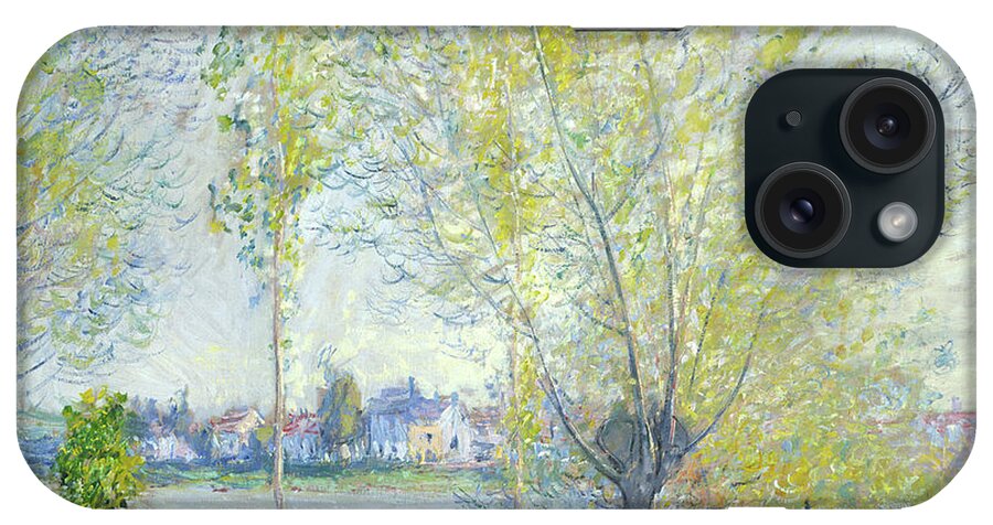 Willows At Vetheuil iPhone Case featuring the painting Willows at Vetheuil, 1880 by Claude Monet