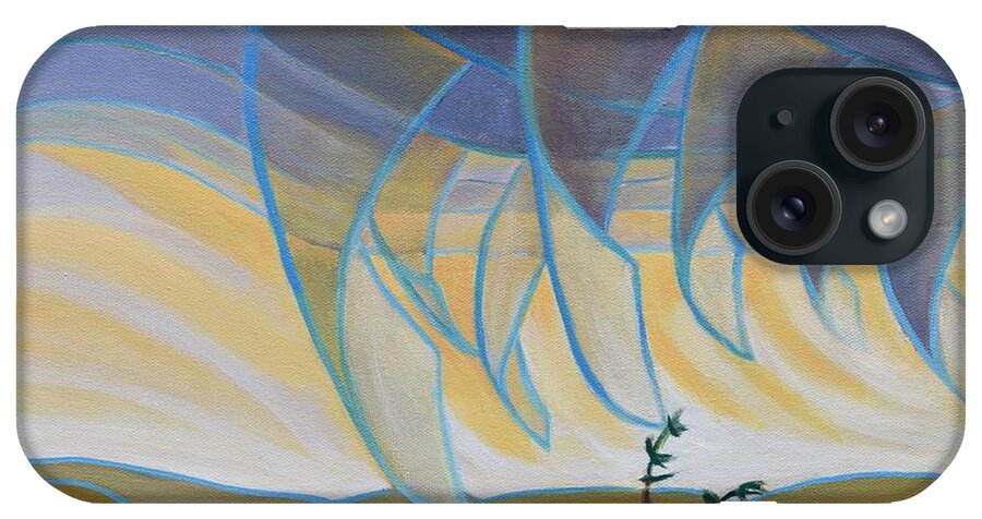 Barbel Smith iPhone Case featuring the painting Wind and Rain by Barbel Smith