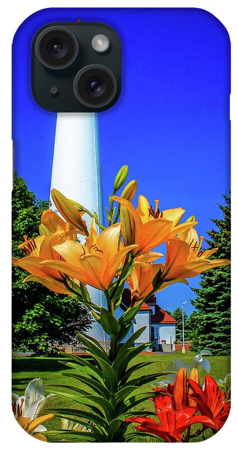Lighthouse iPhone Case featuring the photograph Wind Point Lighthouse by Tony HUTSON