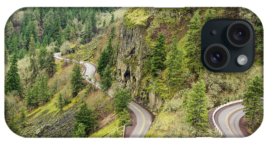 Winding Highway Above The Columbia iPhone Case featuring the photograph Winding Highway above the Columbia by Tom Cochran
