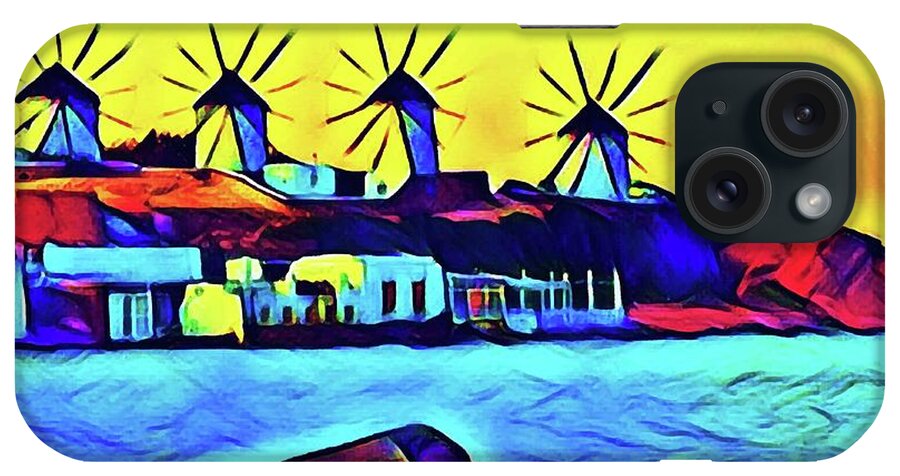 Wall Décor iPhone Case featuring the photograph Windmills at Mykonos by Coke Mattingly
