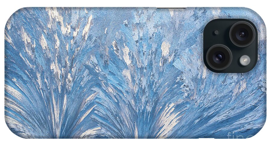 Cheryl Baxter Photography iPhone Case featuring the photograph Window Frost Waves by Cheryl Baxter
