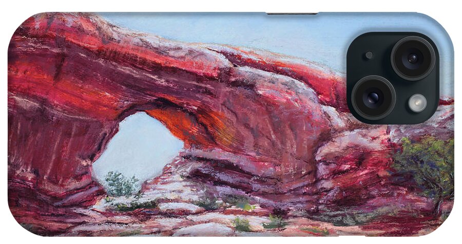 Window iPhone Case featuring the painting Window by Mary Benke