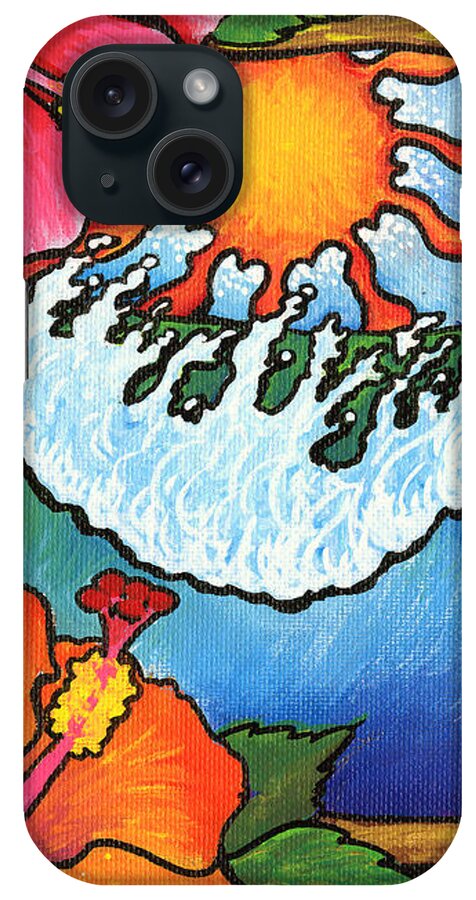 Surf iPhone Case featuring the painting Window to the Tropics by Adam Johnson