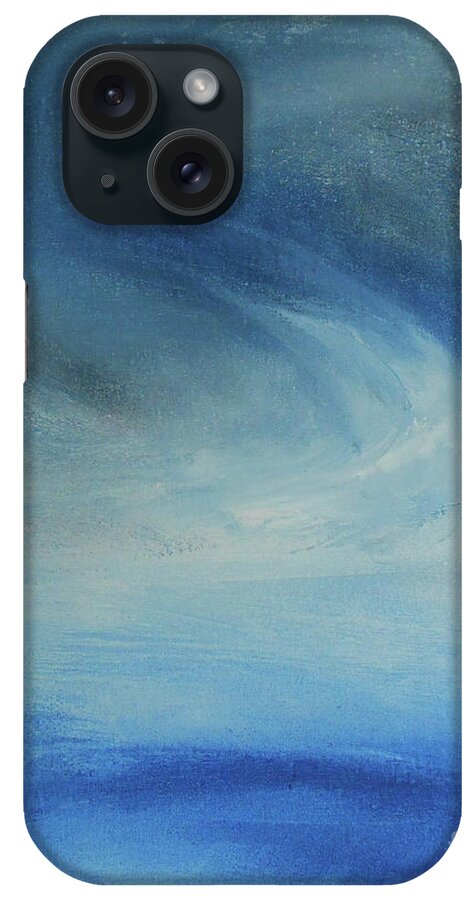 Abstract iPhone Case featuring the painting Winds Of Change by Jane See
