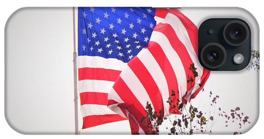 Flag Flying iPhone Case featuring the photograph Long may it wave by Chuck Brown
