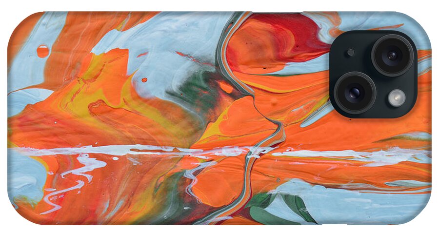 Sunset iPhone Case featuring the painting Windy Sunset by Donna Blackhall