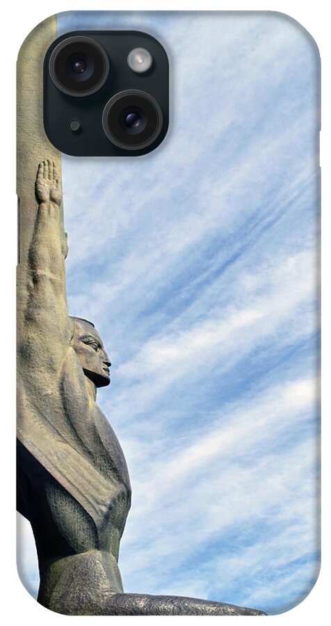 Winged Figure Of The Republic iPhone Case featuring the photograph Winged Figure of the Republic No. 1 by Sandy Taylor