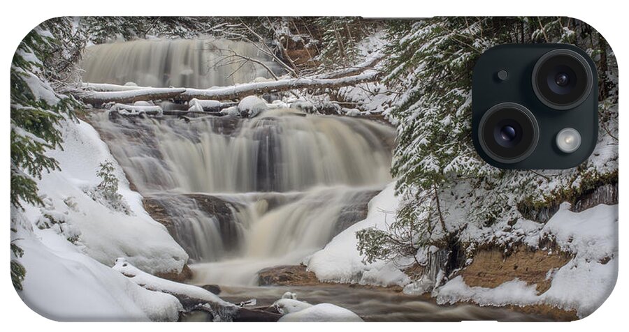 Sable Falls iPhone Case featuring the photograph Winter at Sable Falls by Gary McCormick