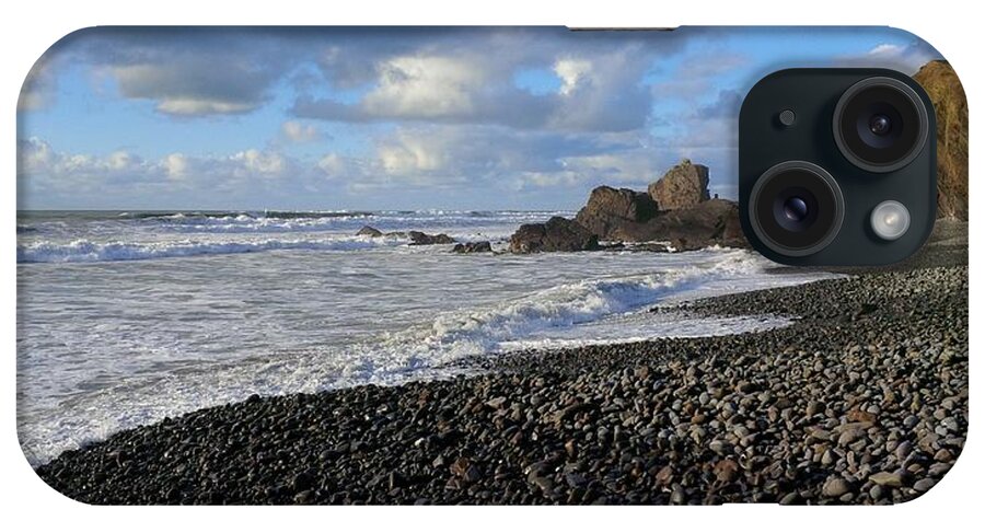 Sandymouth iPhone Case featuring the photograph Winter At Sandymouth by Richard Brookes
