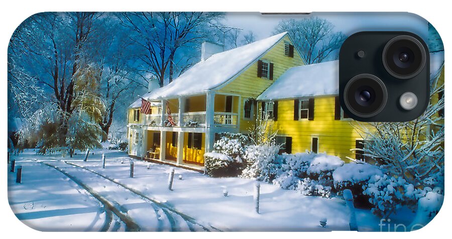 Inn iPhone Case featuring the photograph Winter at the Inn by Larry Mulvehill