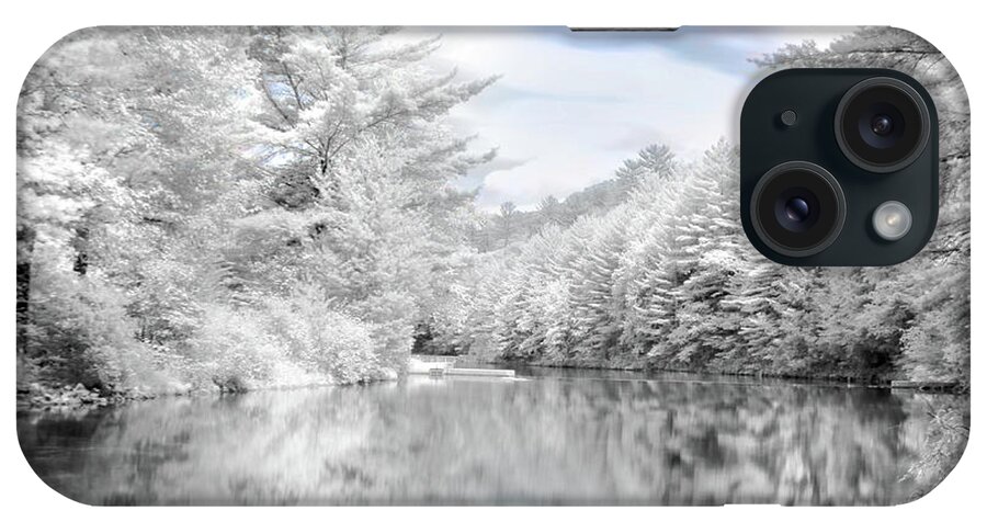 Christmas iPhone Case featuring the photograph Winter at the Reservoir by Lori Deiter