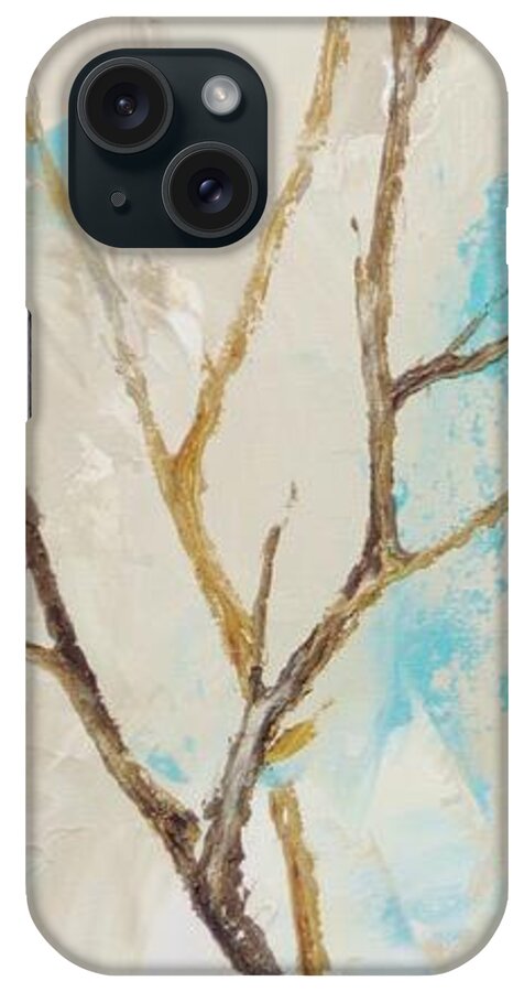 Birds iPhone Case featuring the painting Winter Birds 2 by Dina Dargo