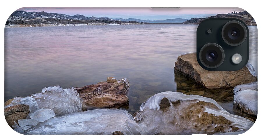 Colorado iPhone Case featuring the photograph Winter Dawn Over Mountain Lake by Marek Uliasz