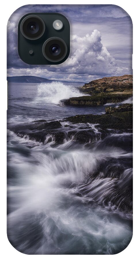 Seascape iPhone Case featuring the photograph Winter Harbor At Acadia National Park by Owen Weber