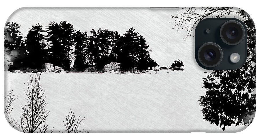  iPhone Case featuring the photograph Winter Island Pe by Burney Lieberman