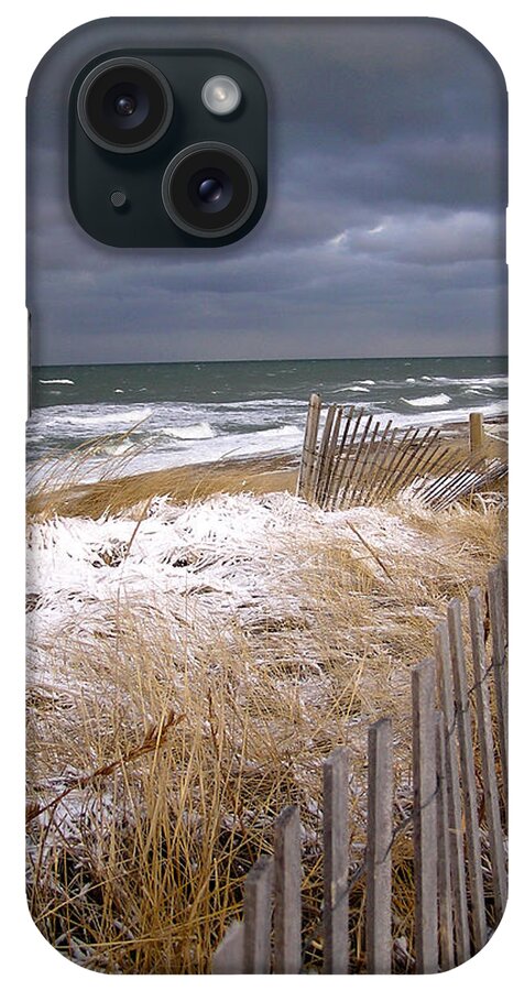 Cape Cod iPhone Case featuring the photograph Winter on Cape Cod Sandy Neck Beach by Charles Harden
