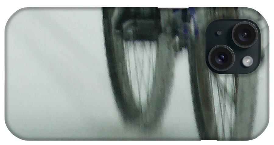 Bicycle iPhone Case featuring the photograph Winter Ride by Linda Shafer
