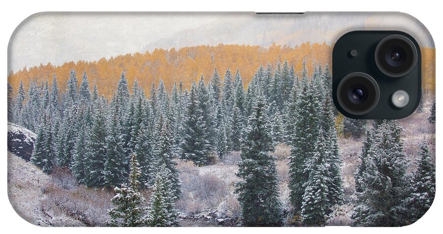 Colorado iPhone Case featuring the photograph Winter Touches the Mountain by Kristal Kraft