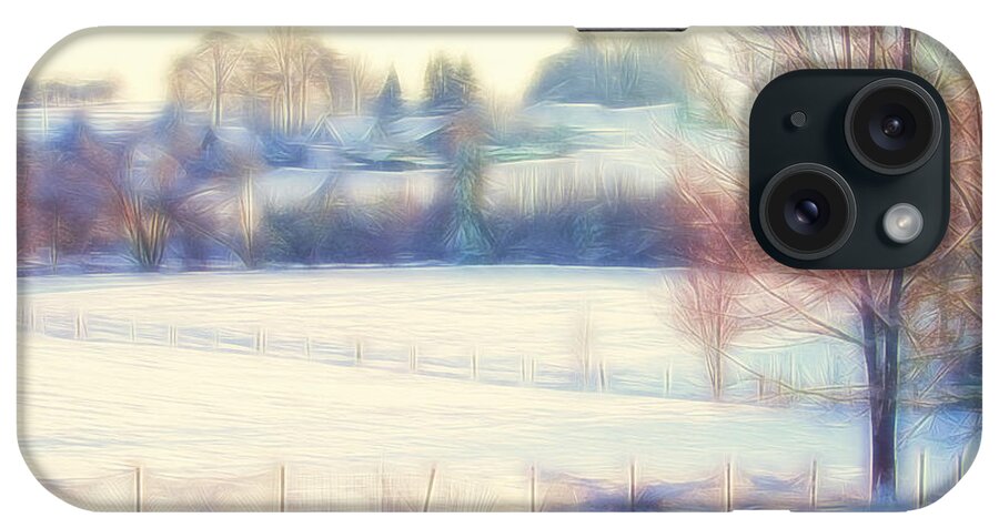 Photo iPhone Case featuring the photograph Winter Village by Jutta Maria Pusl