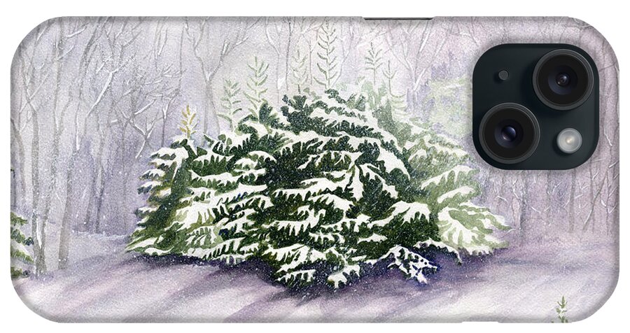 Winter iPhone Case featuring the painting Winter Wind by Melly Terpening