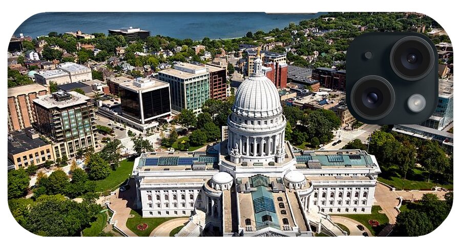 Madison iPhone Case featuring the photograph Wisconsin State Capitol - Madison by Mountain Dreams