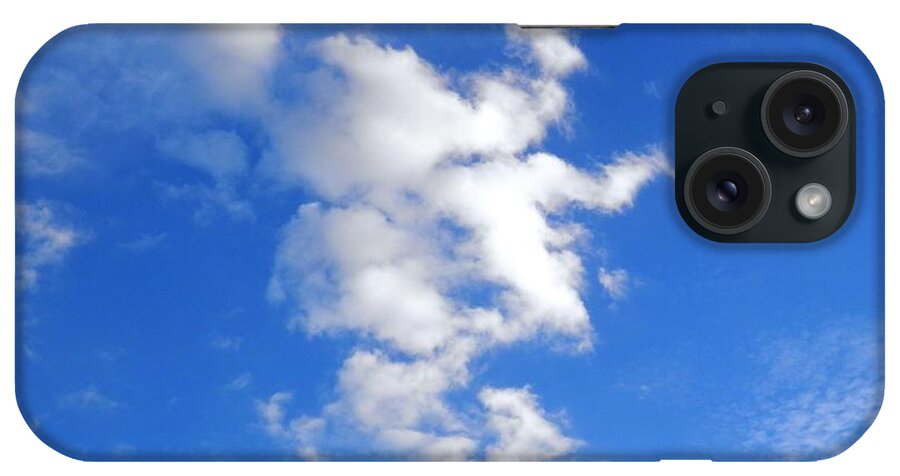 #crooked Nose iPhone Case featuring the photograph Witches Face in the Clouds by Belinda Lee