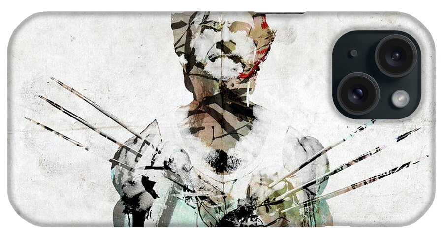 Wolverine iPhone Case featuring the painting Wolverine by Jonas Luis