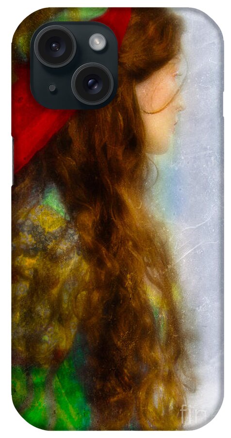Woman iPhone Case featuring the photograph Woman in Medieval Gown by Jill Battaglia