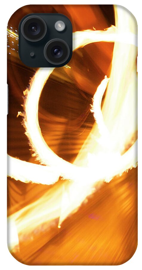 Poi iPhone Case featuring the photograph Woman on Fire by Ellery Russell