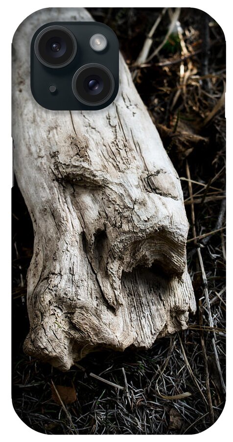 Abstract iPhone Case featuring the photograph Wood Spirit 2 by Cathy Mahnke