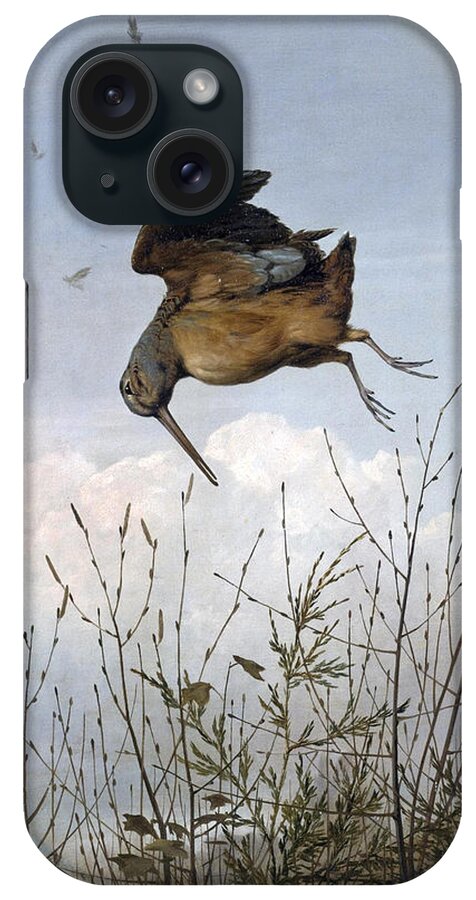 Thomas Hewes Hinckley iPhone Case featuring the painting Woodcock by Thomas Hewes Hinckley