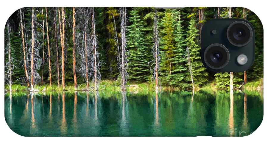 Canada iPhone Case featuring the photograph Woodland Reflections by Lori Dobbs