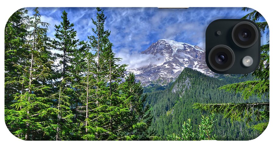 Mt. Rainier National Park iPhone Case featuring the photograph Woods Surrounding Mt. Rainier by Don Mercer