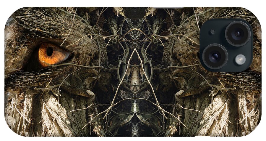 Wood iPhone Case featuring the digital art Woody 149 by Rick Mosher