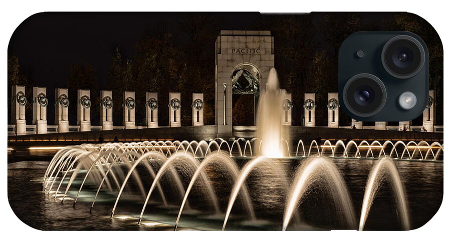 Memorial iPhone Case featuring the photograph World War II Memorial by Richard Macquade