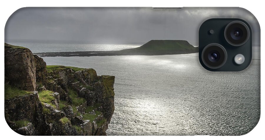 Worms iPhone Case featuring the photograph Worms Head, Rhossili Bay 2 by Perry Rodriguez