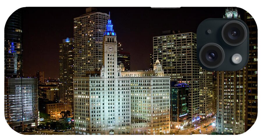 Wrigley iPhone Case featuring the photograph Wrigley Building, Chicago by Karen Smale