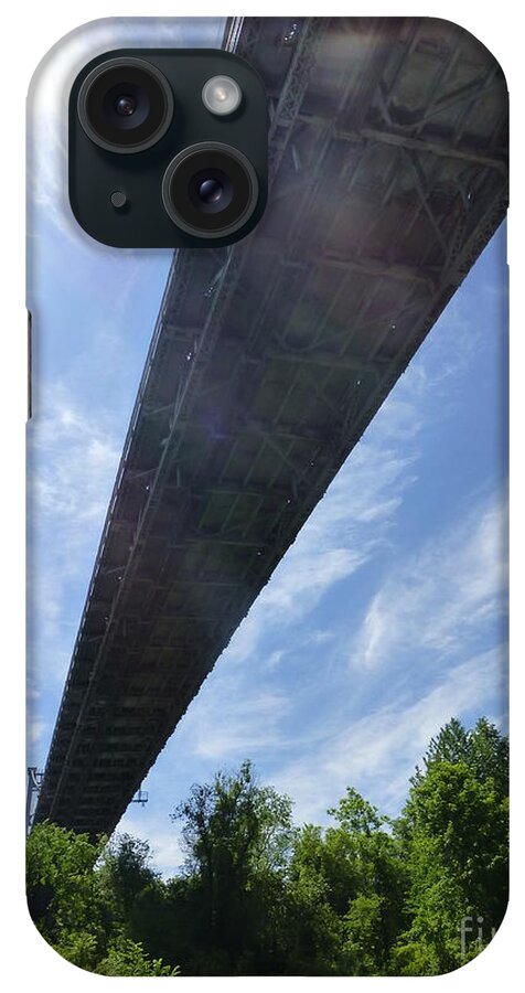 Bridge iPhone Case featuring the photograph Wurts Street Bridge by Maxine Kamin