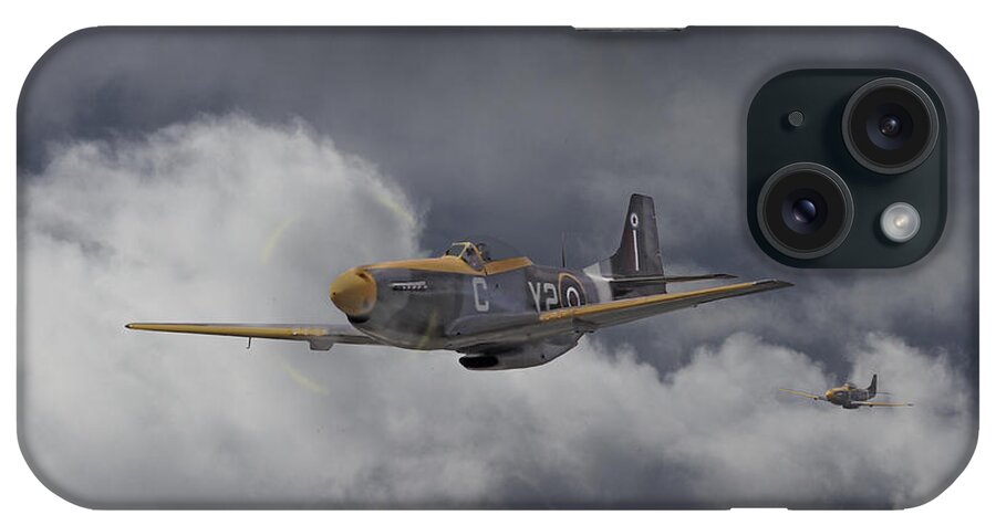 Aircraft iPhone Case featuring the photograph WW2 - P-51 - I think we-re lost by Pat Speirs