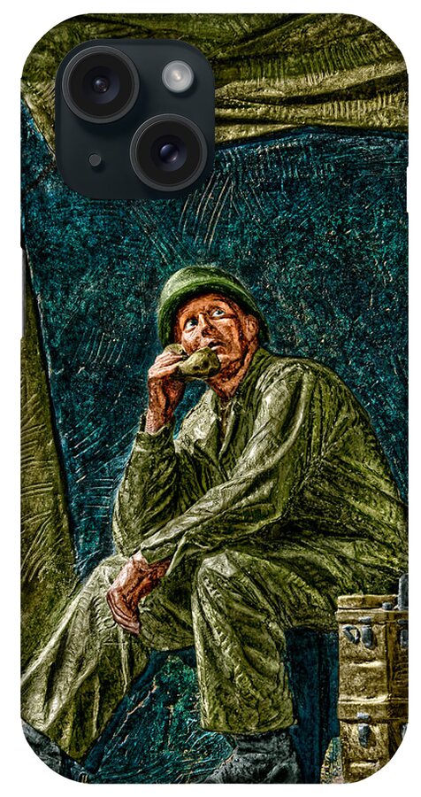 National Wwii Memorial iPhone Case featuring the photograph WWII Radioman by Christopher Holmes