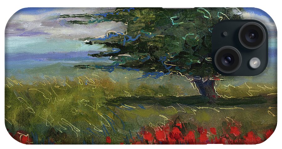 Windy Day iPhone Case featuring the painting Wyoming Gentle Breeze by Billie Colson