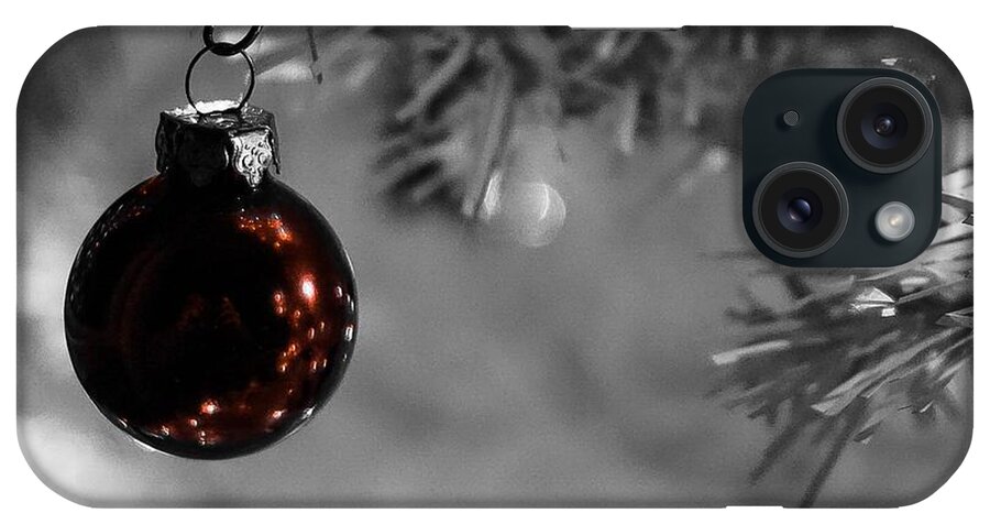 Christmas Photograph iPhone Case featuring the photograph Xmas Bulb No.1 by Desmond Raymond