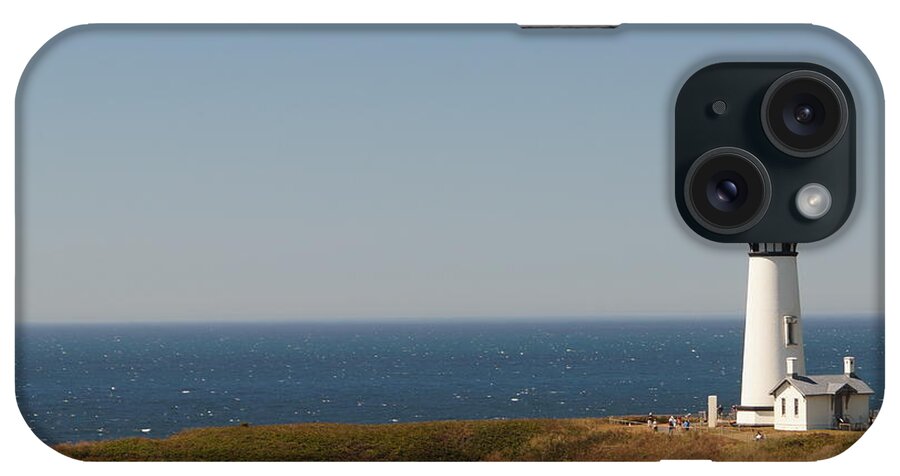 Architecture iPhone Case featuring the photograph Yaquina Head by Beth Collins