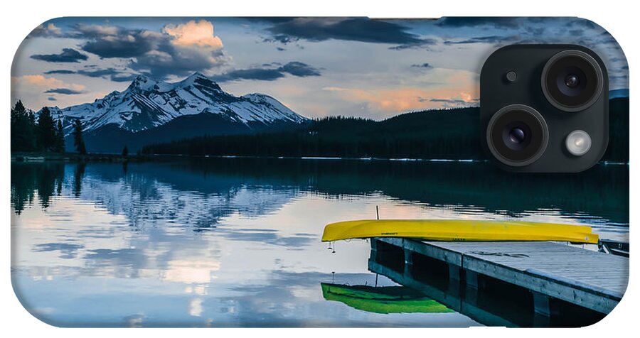 Canoe iPhone Case featuring the photograph Yellow Canoe by Britten Adams